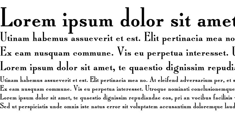 Sample of Typo Roman ATT
