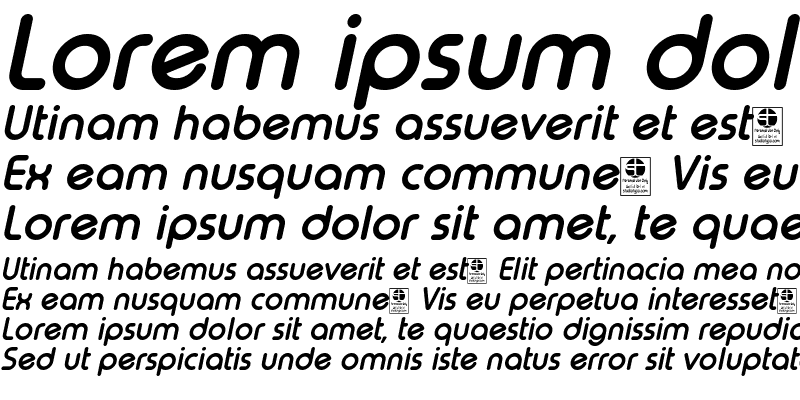 Sample of Typo Round Bold Italic Demo