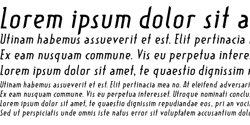 Sample of Typographiction1.1 R.I Regular