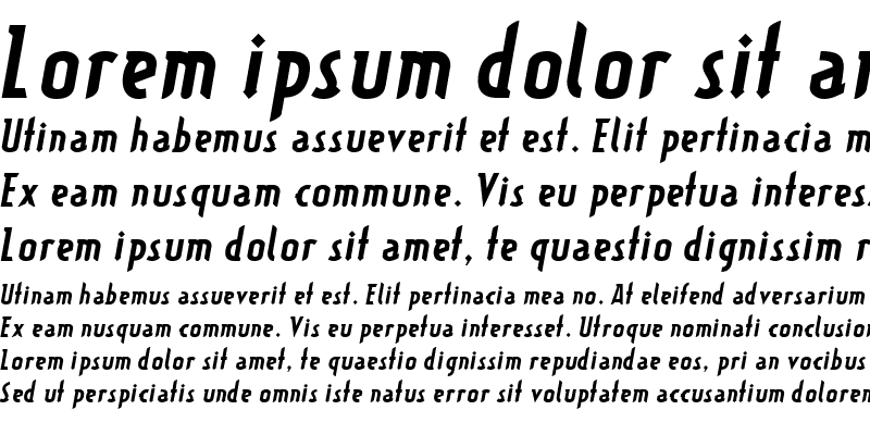 Sample of Typographiction21BI