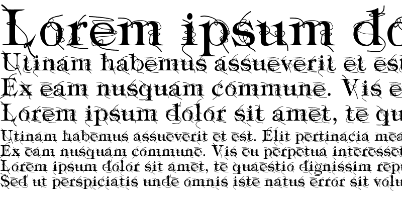 Sample of Typography ties