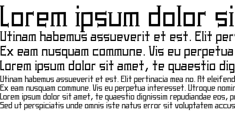 Sample of UA Serifed