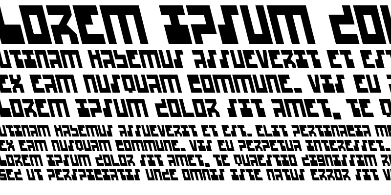 Sample of UFO Hunter Leftalic Italic