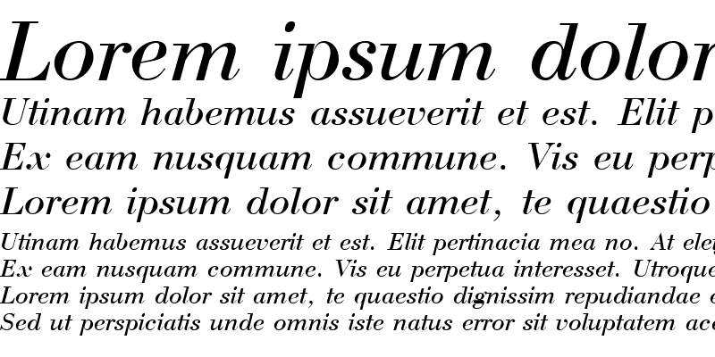 Sample of UkrainianBodoni Italic