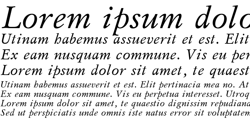 Sample of UkrainianMysl Italic