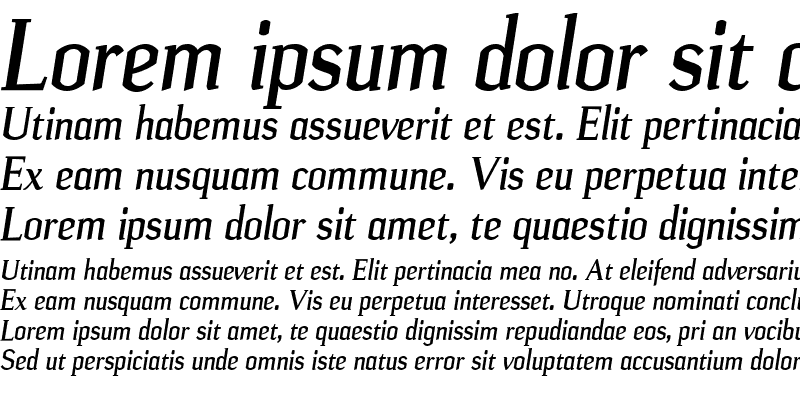 Sample of Ulian Bold Italic