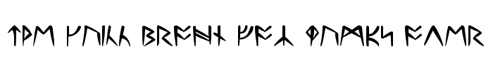 Preview of Ultima Runes -- ALL CAPS Regular