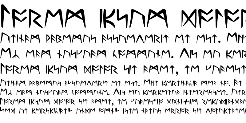 Sample of Ultima Runes Regular