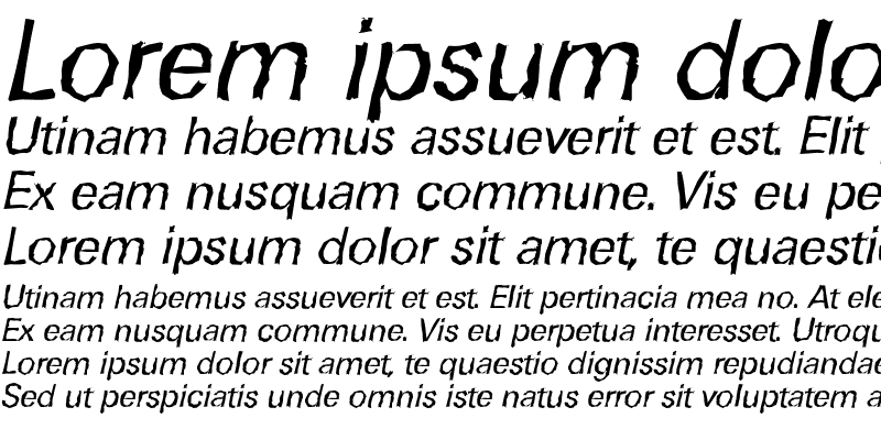 Sample of UltimateRandom Italic