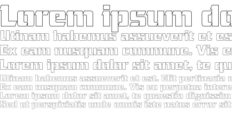 Sample of Ultra Serif Outline SF