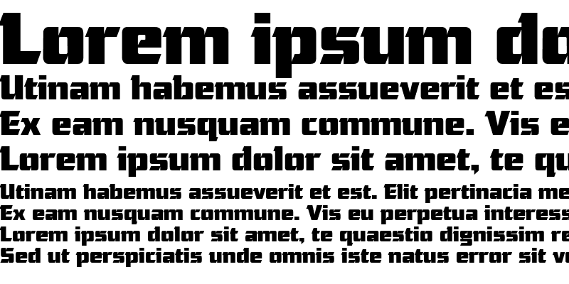 Sample of Ultra Serif SF