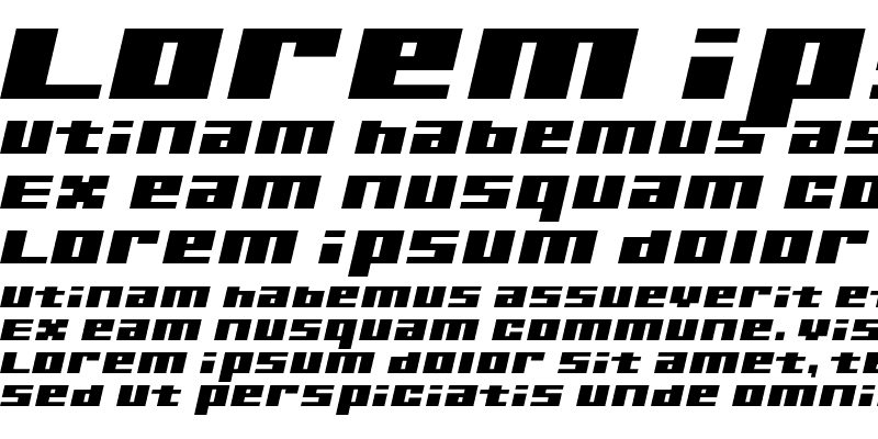 Sample of Ultra SevenB Italic