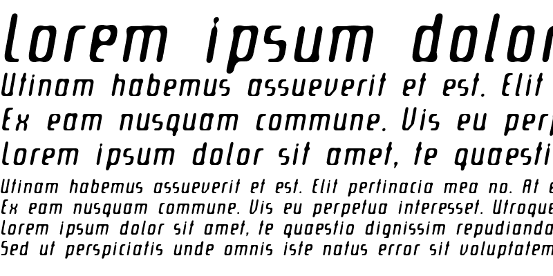 Sample of Ultranova Italic