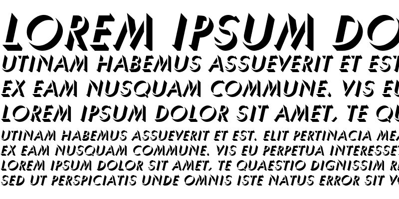 Sample of Umber Italic
