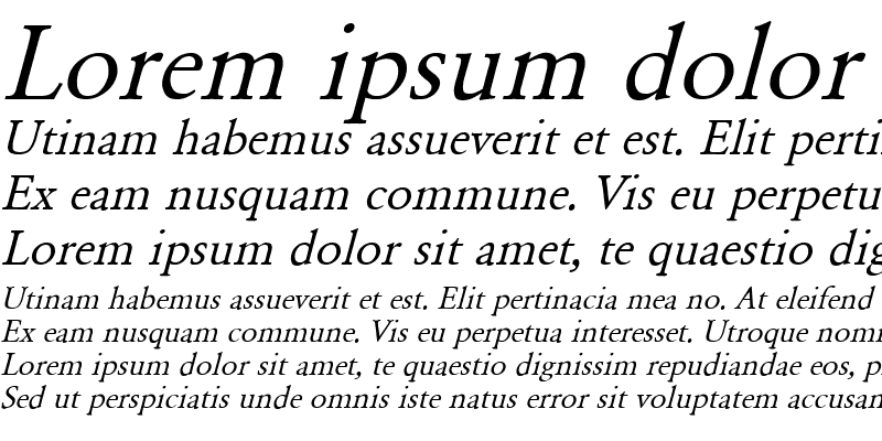 Sample of Ummama 9 Italic