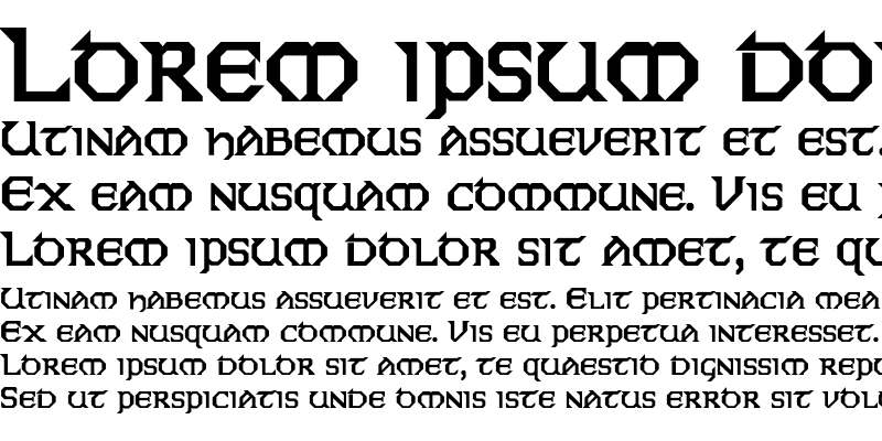 Sample of UncialModern Bold