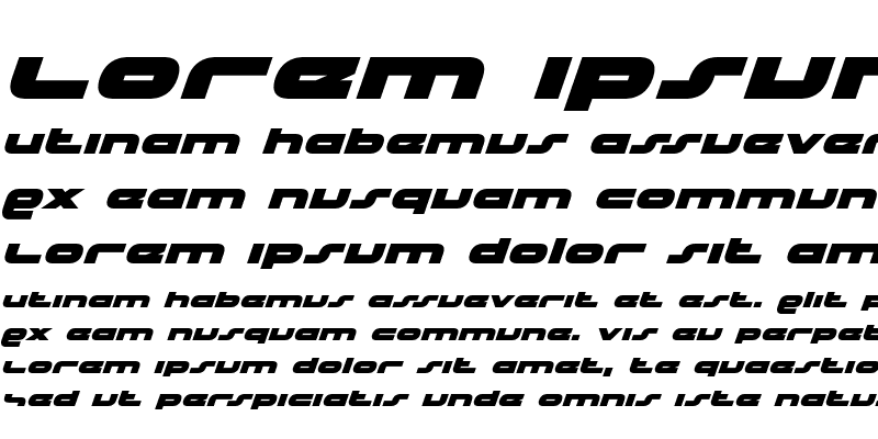 Sample of uni-sol Italic Italic