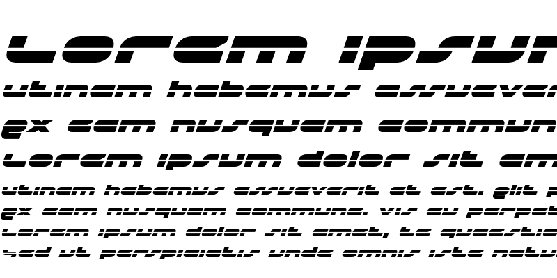 Sample of uni-sol Laser Italic Italic