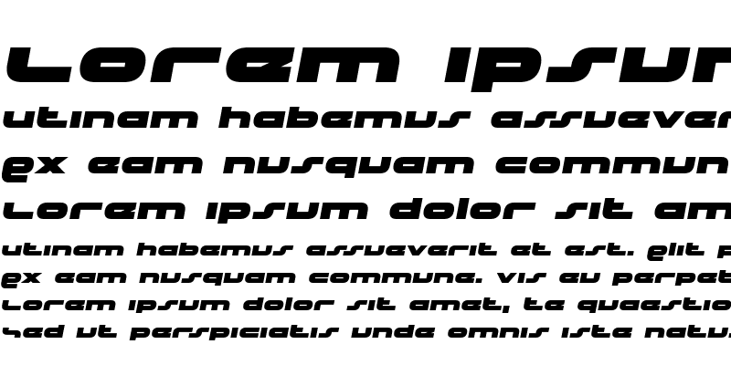 Sample of uni-sol Semi-Italic