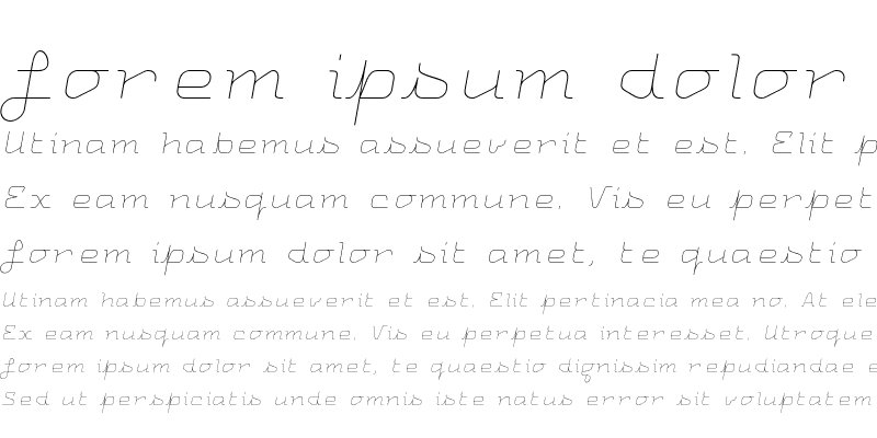 Sample of Uniglow TenCursive