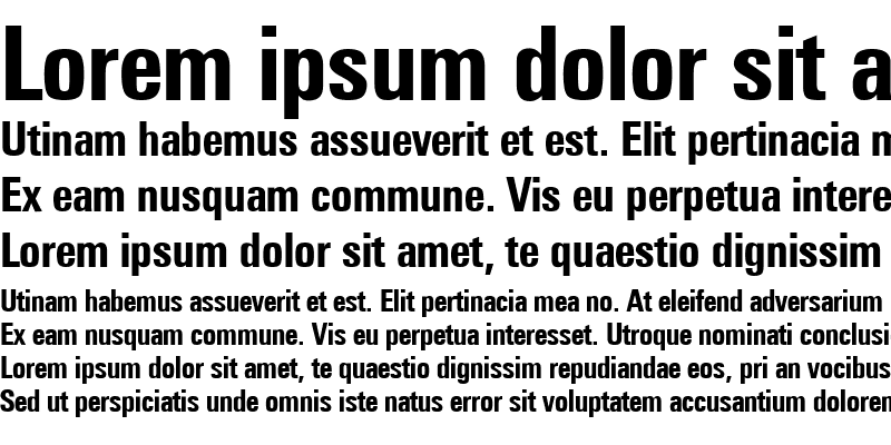 Sample of UnimpressedCondensed Bold