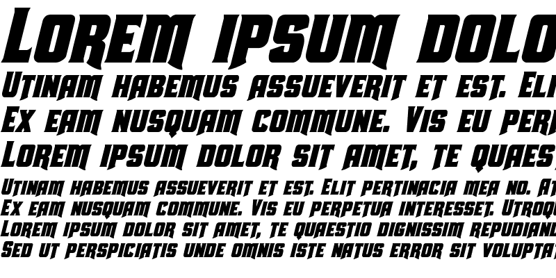 Sample of Union Gray Condensed Italic