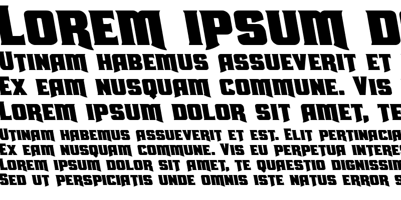Sample of Union Gray Leftalic Italic