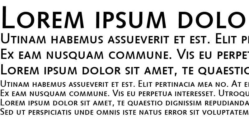 Sample of UnisynMedium Caps