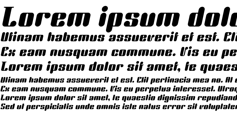 Sample of UniteAparteICG Medium Italic
