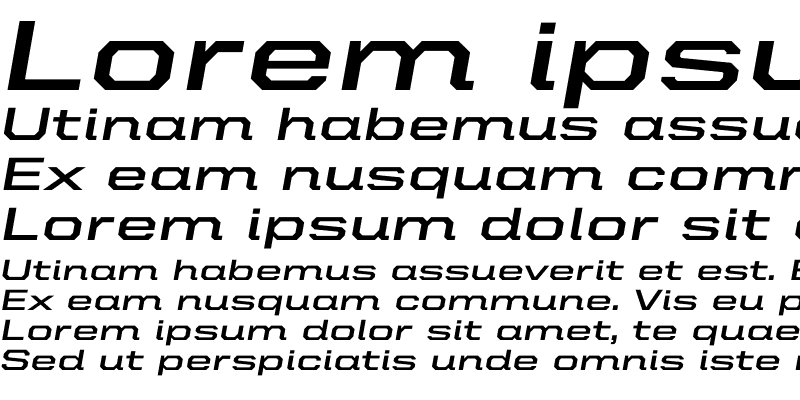 Sample of United Italic Ext