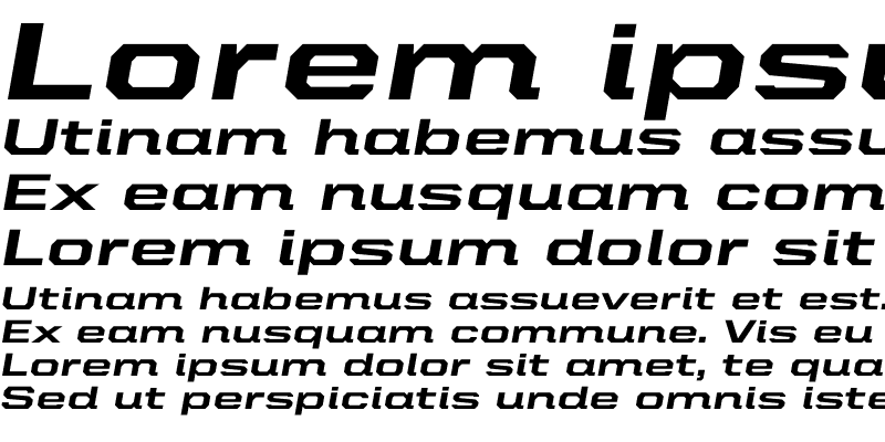 Sample of United Italic Ext Heavy