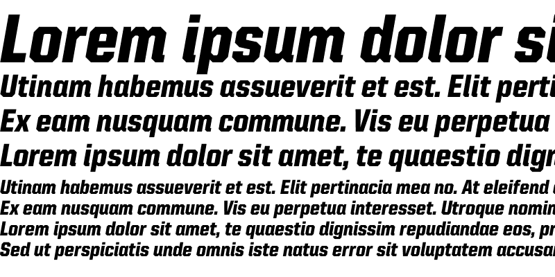 Sample of United Italic SemiCond Black