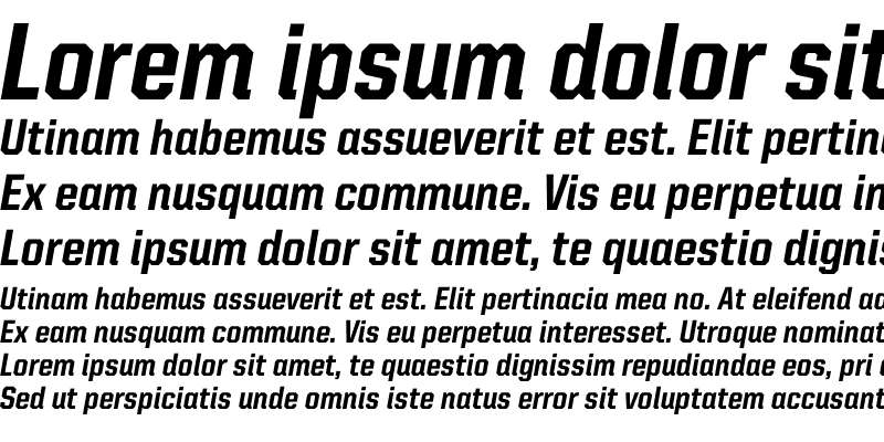 Sample of United Italic SemiCond Heavy