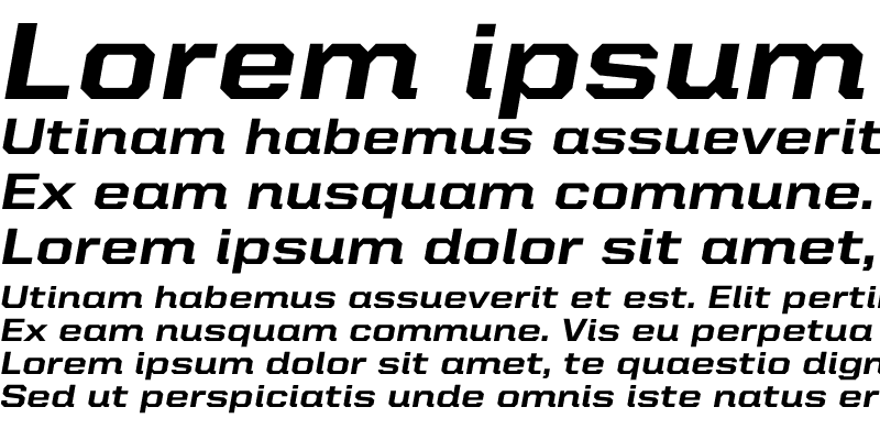 Sample of United Italic SemiExt Heavy