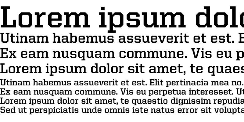 Sample of United Serif Reg