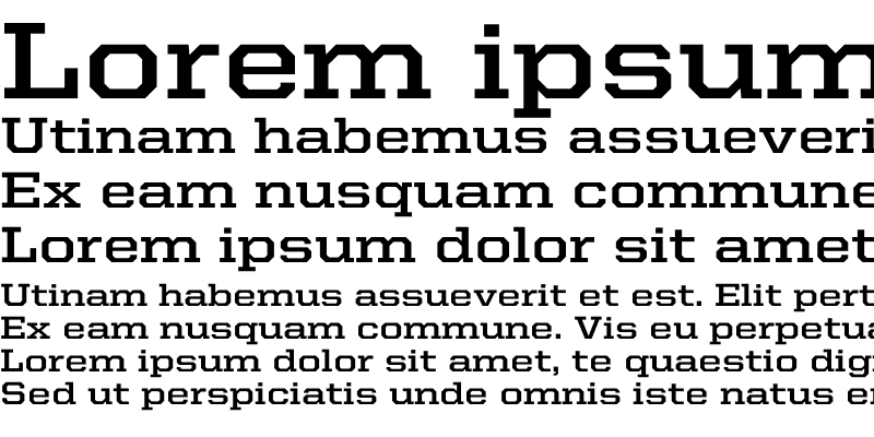 Sample of United Serif SemiExt Bold