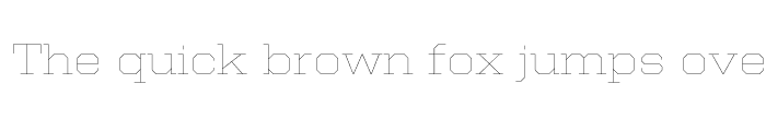 Preview of United Serif SemiExt Thin