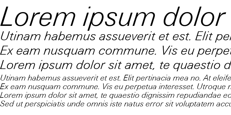 Sample of UnitusDEELig Italic