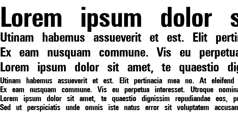 Sample of Universal Condensed Bold