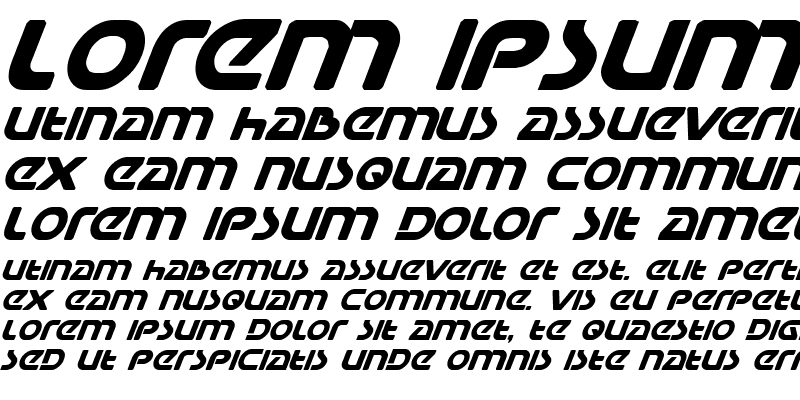 Sample of Universal Jack Bold Italic