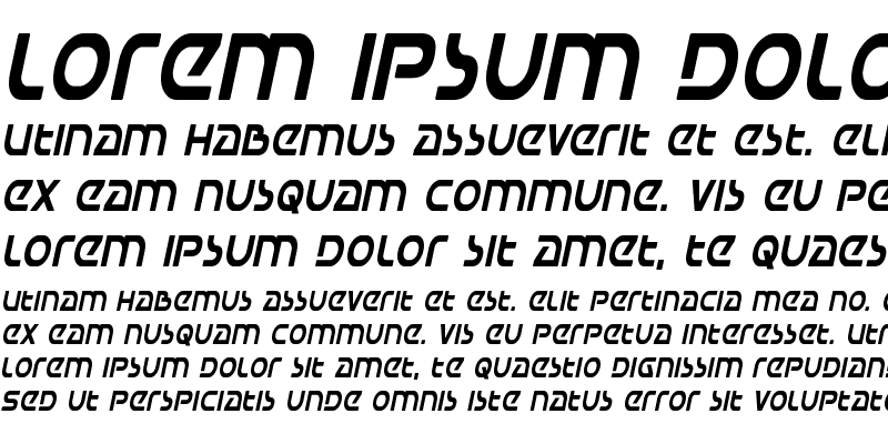 Sample of Universal Jack Condensed Italic