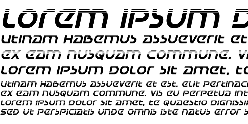 Sample of Universal Jack Halftone Italic Italic