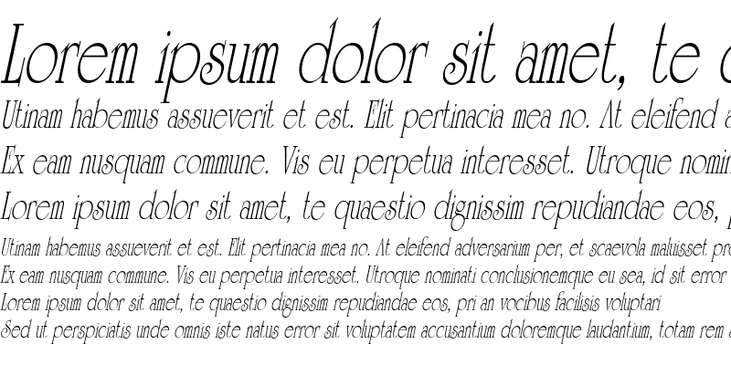 Sample of UniversityOrnateCondensed Italic