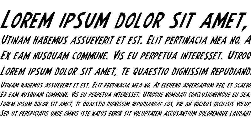 Sample of Untitled Italic