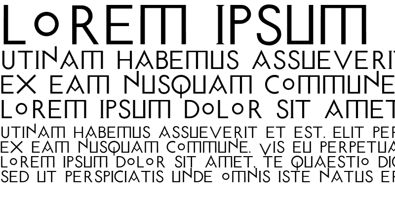 Sample of Unzialis Sans