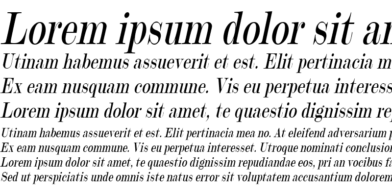 Sample of Update 20 Condensed Italic