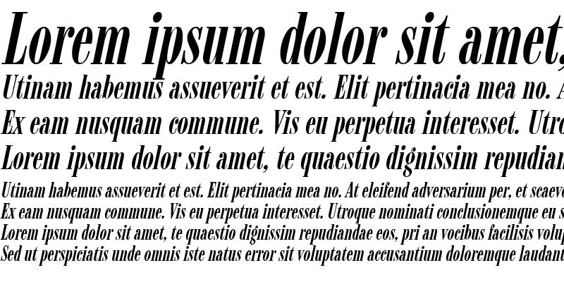 Sample of Upprint Italic