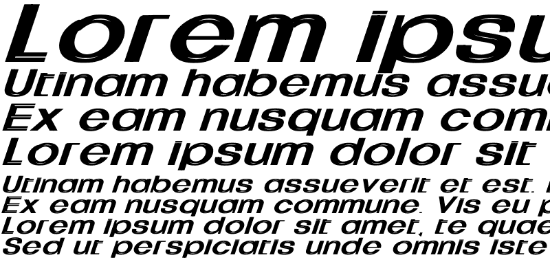 Sample of Uptight Wd Bold Italic Regular