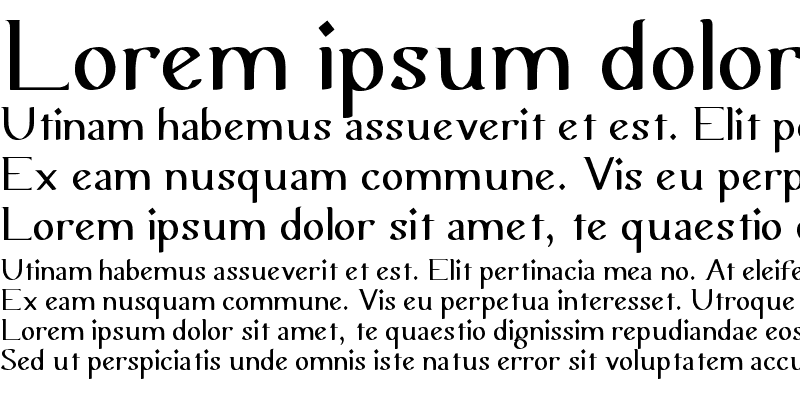 Sample of Urania Semi Serif