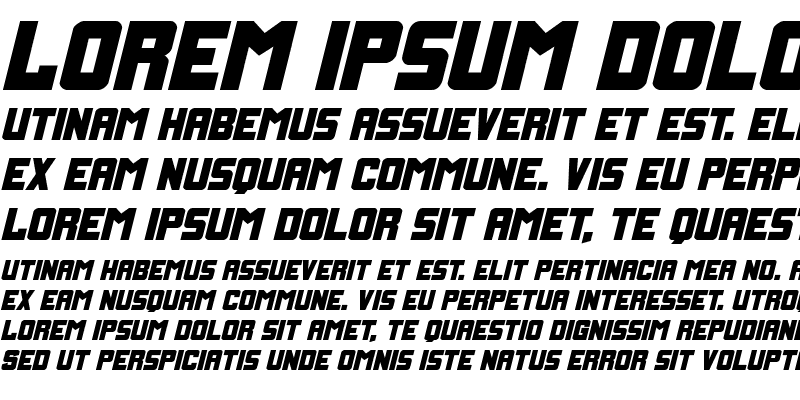 Sample of Urban Defender Expanded Italic